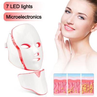 Hot Face Ledmask LED Facial Mask Red Light Therapy 7 Color Facemask
