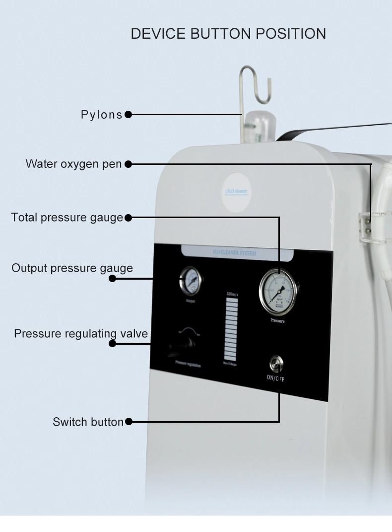 Clean Products Dermabrasion Hydra Facials Water Peeling Machine Beauty Machine for Face Oxygen Injection