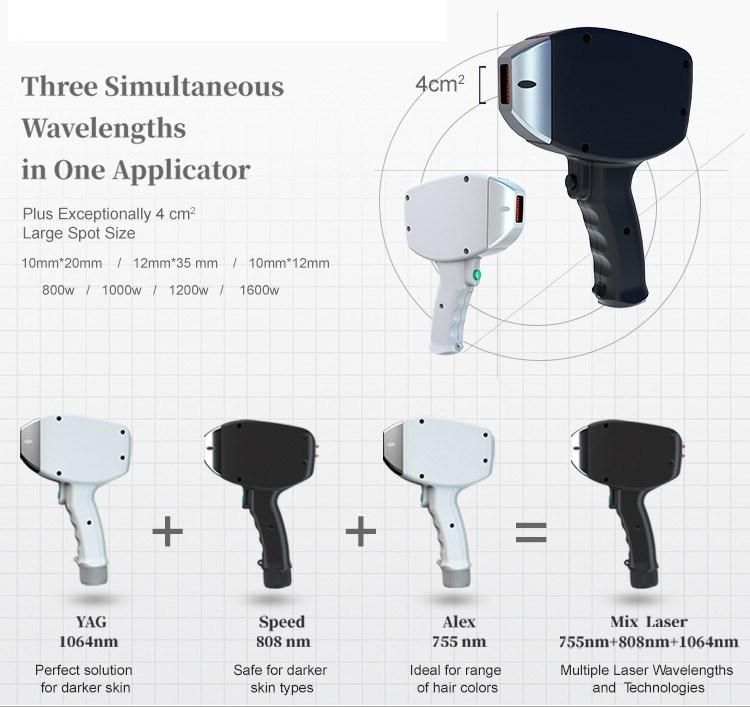 Ce FDA Approved Manufacturer 755 808 1064nm Diode Laser Permanent Hair Removal Machine with Soprano