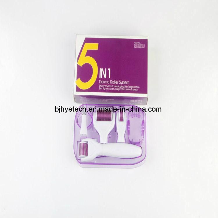 Hottest 5 in 1 Derma Roller Medical Micro Needle System Beauty Skin Roller