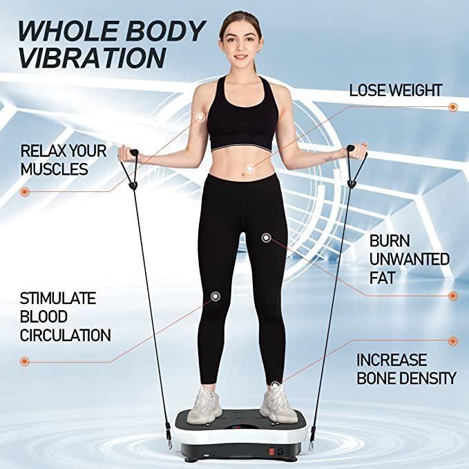Vibration Platform Whole Body Vibrating Board for Weight Loss & Workout Home Fitness Plate