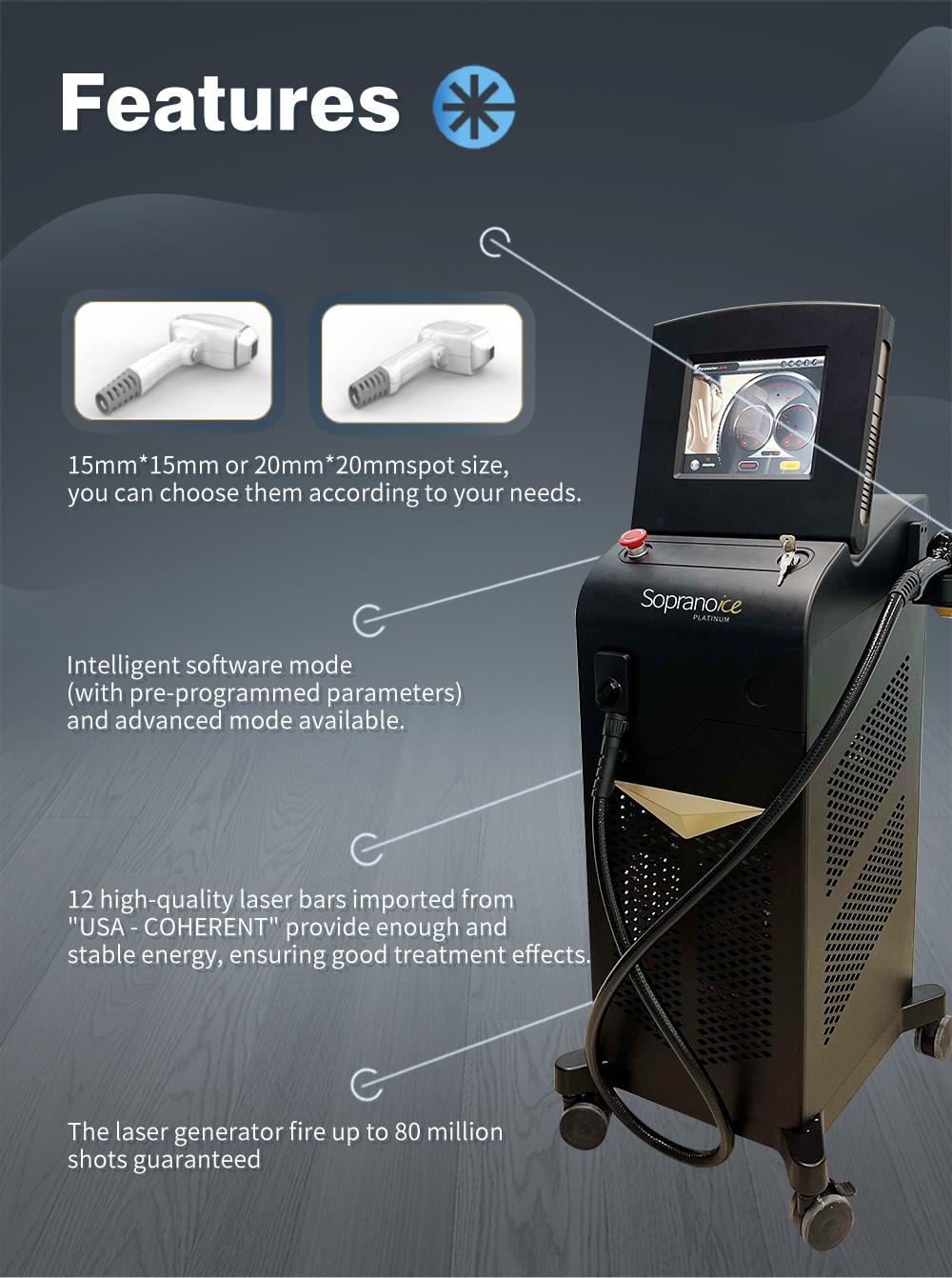 50 Millions Shots Diodel Laser Hair Removal Machine of Bestview Factory Low Price Hair Removal Laser