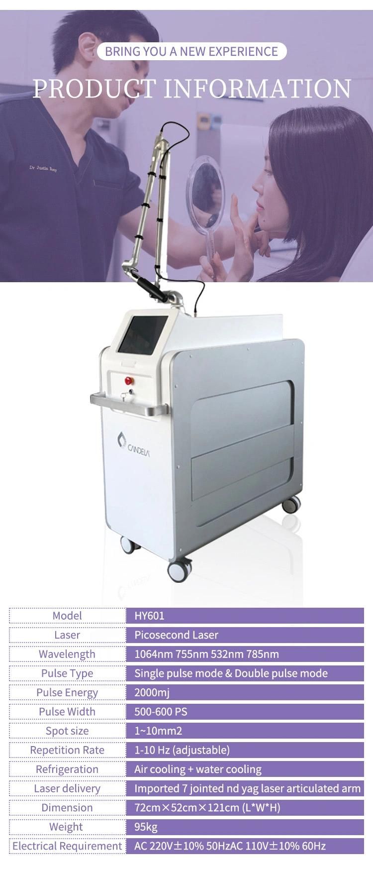 Vertical Picolaser with Korea Arm Pigment Removal Clinic Equipment