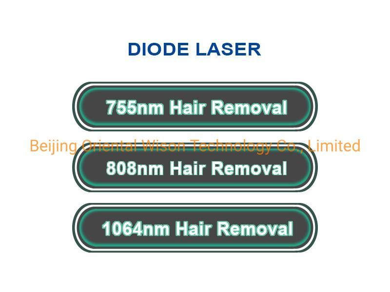 Beijing Oriental Wison 808nm Diode Laser Hair Removal Portable 808 755 1064 Diode Laser Hair Removal 10.0inch 4K 1000W 1200W 1600W Soprano Ice Titanium