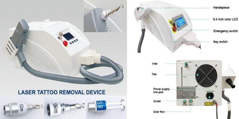 Mini Portable ND YAG Laser Tattoo Removal Equipment M4c-2 Pigment Removal with 3 Wavelength