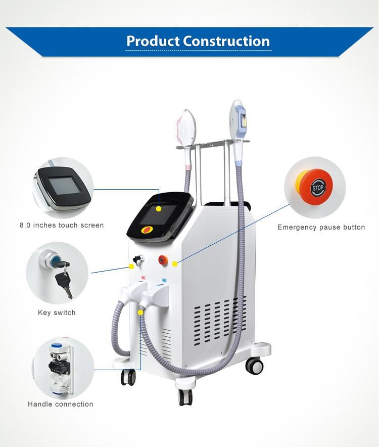 IPL Shr System Dual Hair Removal Handle Skin Rejuvenation Machine