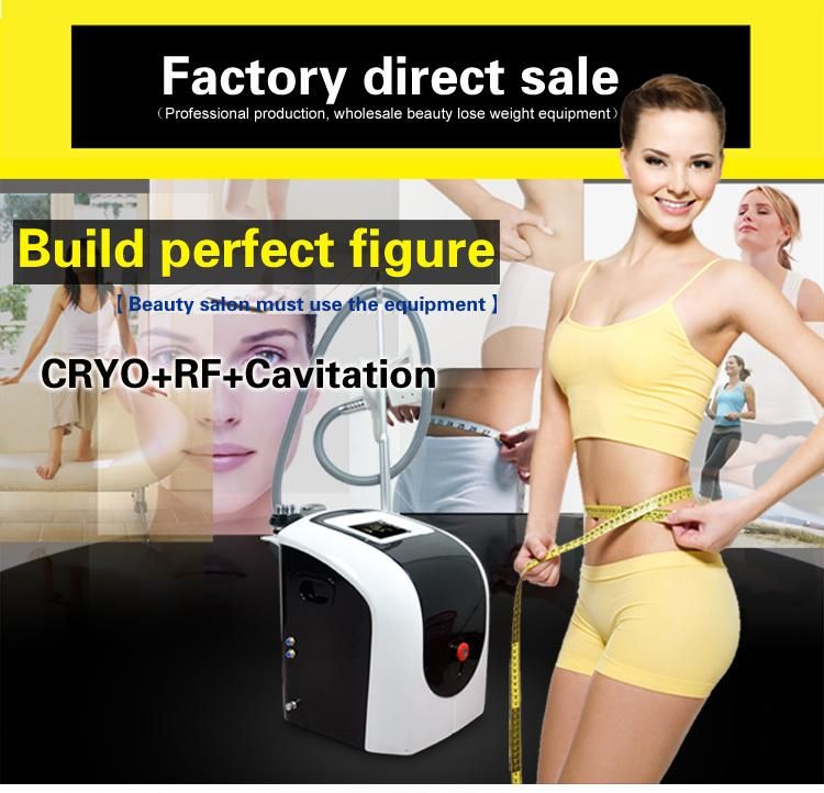 Fat Slimming Cryolipolysis 40K Cavitation RF Slimming Salon Equipment