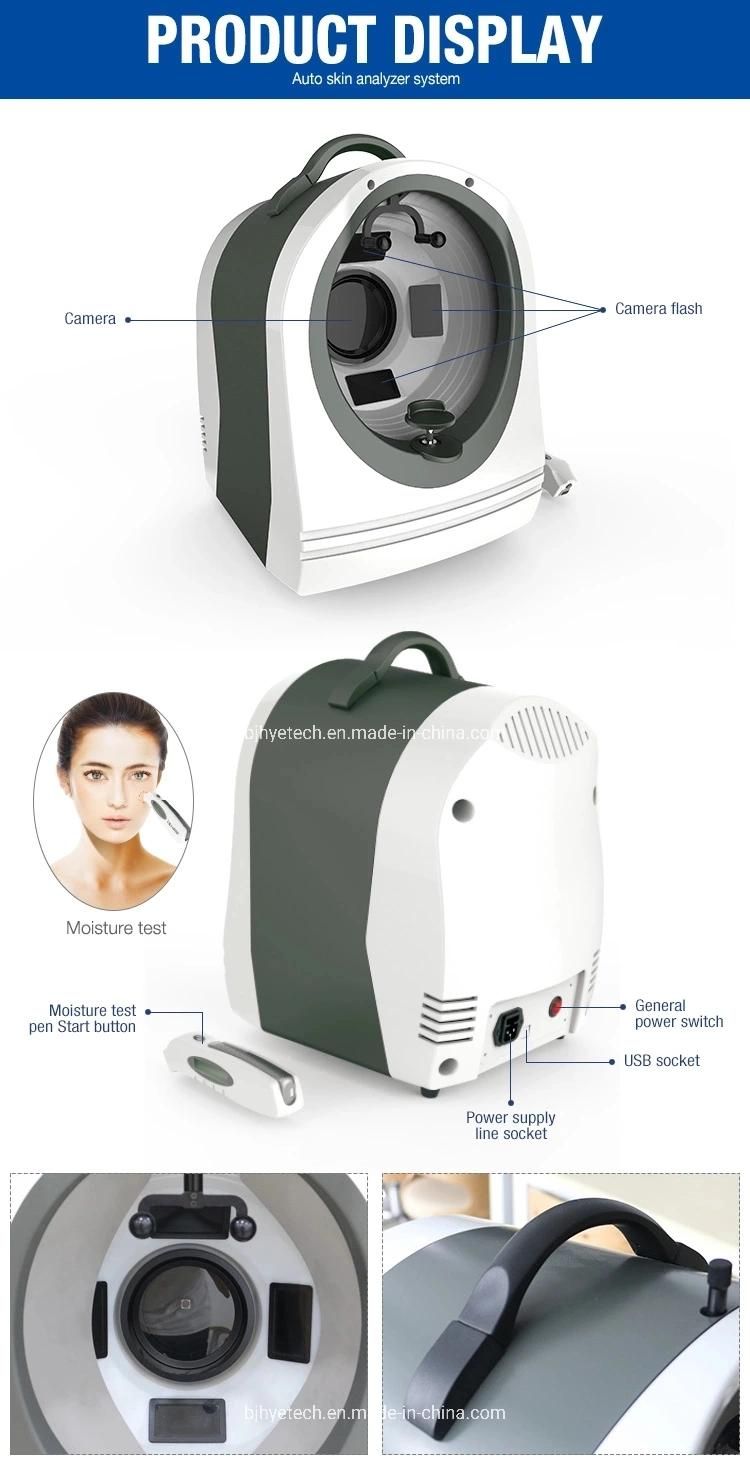 2019 Professional Facial Skin Scanner Portable Skin Analyzer with High Quality