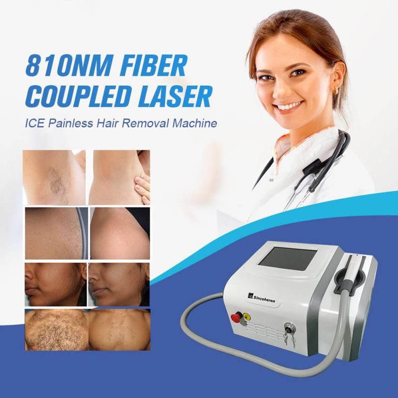 Sincoheren CE Approved 810nm Fiber Coupled Hair Removal Laser Machine