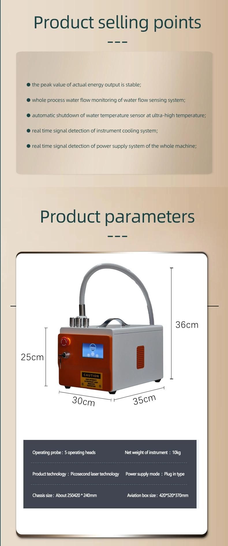 Hot New Laser Beauty Instrument for Removing Wrinkles/Pigment/Eyebrows/Tattoos