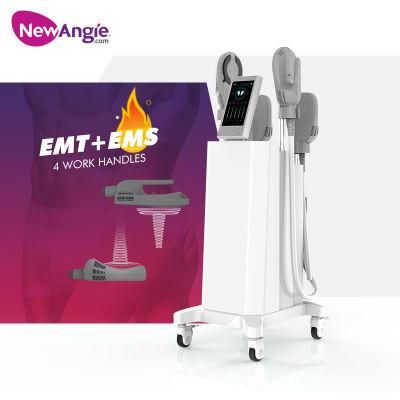 Hiemt Air Cooling System Fitness Training Electromagnetic Muscle Stimulator Fat Burning Hi-EMT Body Slimming Machine