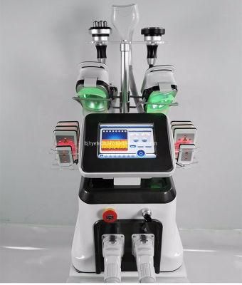 2022 New 6 in 1 Lipolaser RF Ultrasonic 40K Vacuum Cavitation System Slimming Beauty Machine