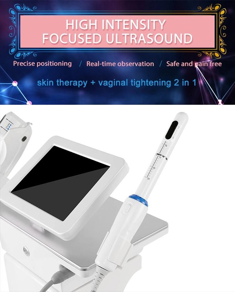 Portable 2 In1 Hifu Machine for Vaginal Tightening and Skin Rejuvenation