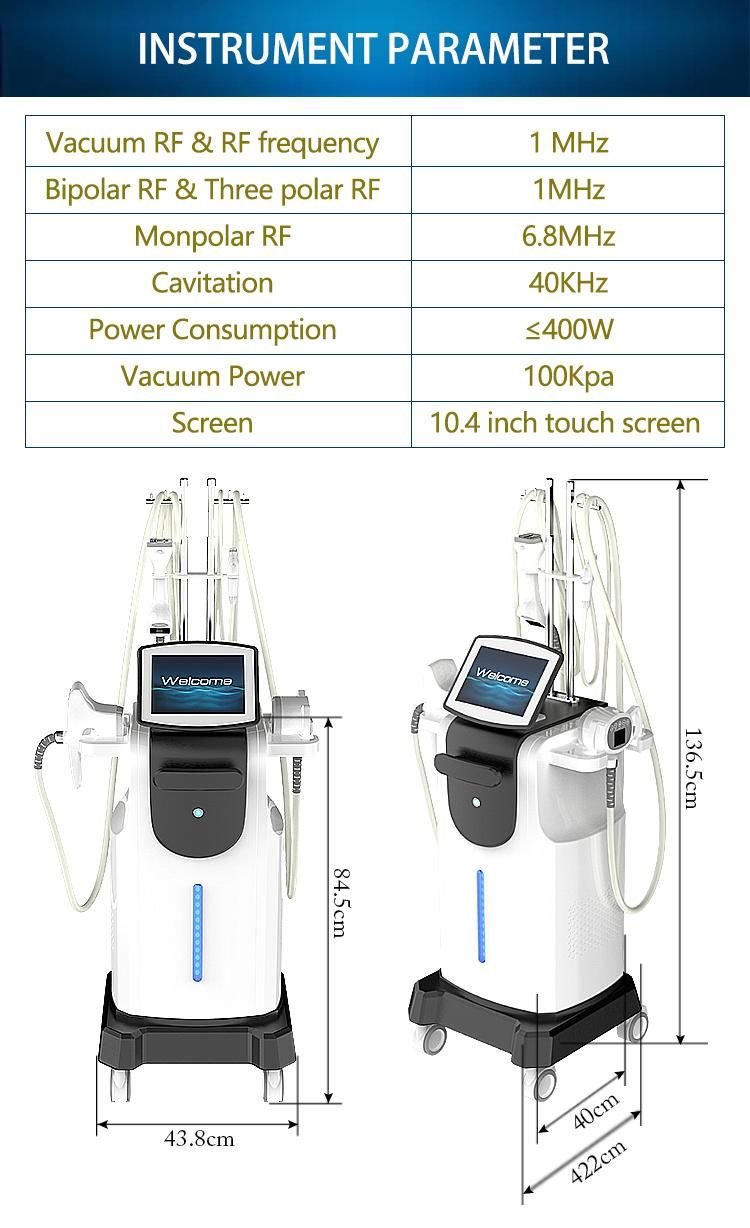 Professional Body Cellulite Removal RF Vacuum Slimming Machine