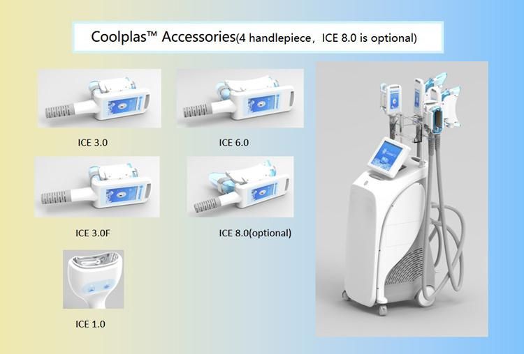 Coolplas -11 - 5 Fat Removal Cryolipolysis Machine Beauty Crioterapia Machine Cryolipolysis Machine 4 Handle