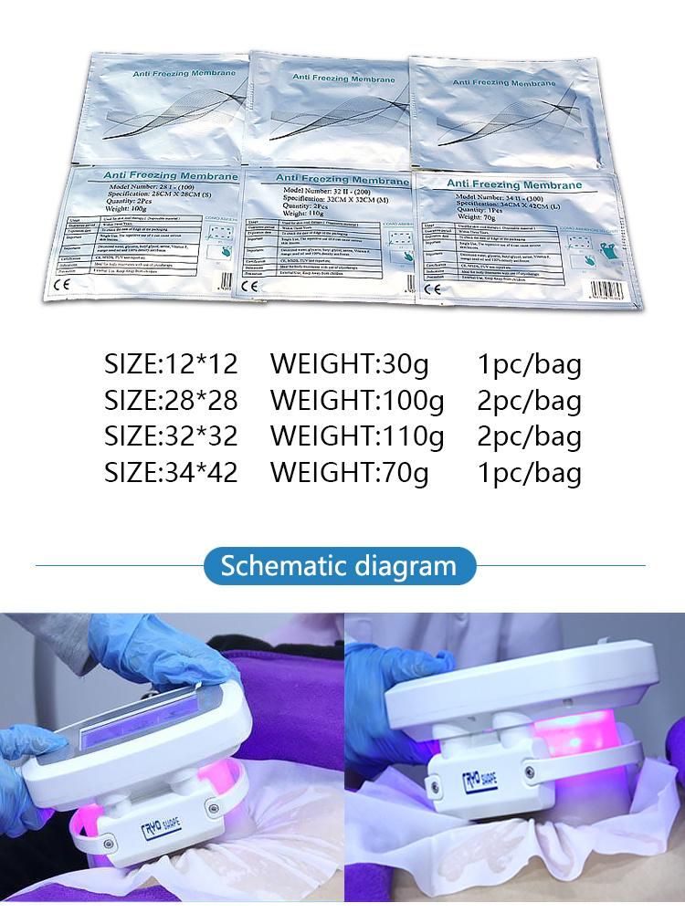 Antifreeze Membrane Cooling Gel Pad for Crio Cool Lipolysis machine