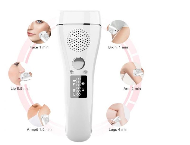 2020 New Design LCD Display 50000 Flashes Painless IPL Home Use Hair Removal Laser with Big Size Ice Cool