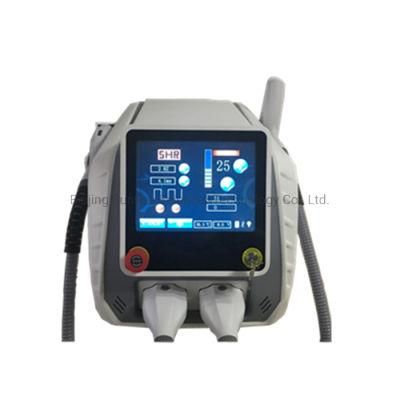 IPL Shr Opt Hair Removal ND YAG Laser Tattoo Removal Beauty Machine Q-Switched ND YAG 2 in 1 Laser Permanent Depialtion Multifunctional Beauty