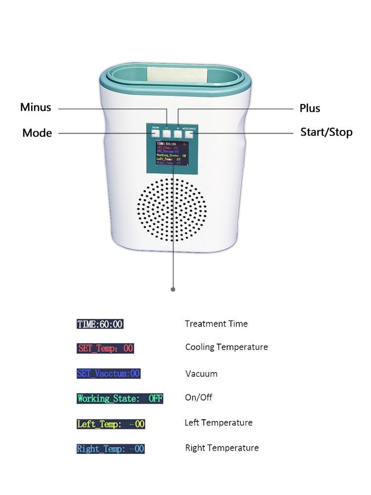 Professional Salon Use Cooling Technology Cryo Pad Antifreeze Mini Weight Loss Slimming Machine