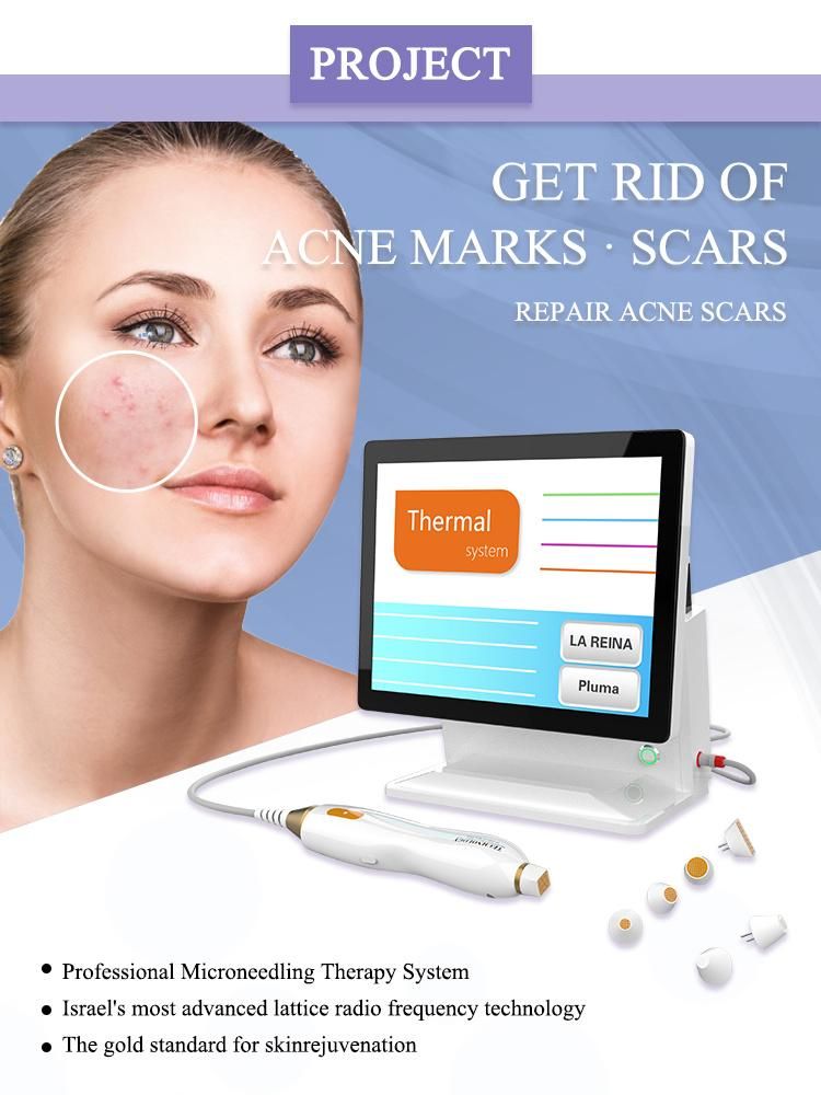 Factory Price Gold RF Microneedle Wrinkle Remover Face Lifting Beauty Machine