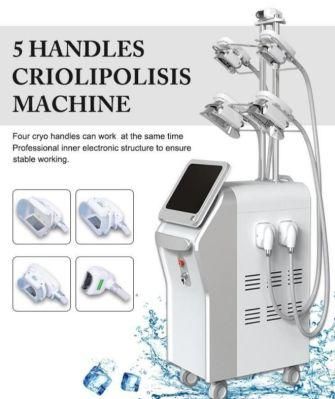 Cold Body Cryotherapy Slimming Criolipolyse 5 Hands Cool Tech Sculpting Shape Fat Freezing Cryo Machine