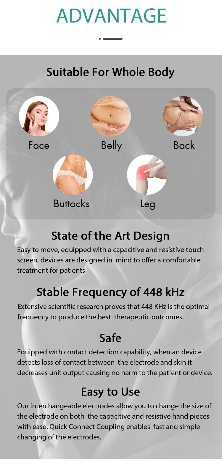 Body Slimming Machine for Tecar Therapy Physiotherapy