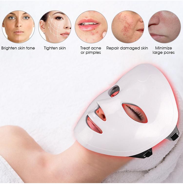 7 Colors PDT Facial Phototherapy Skin Rejuvenation LED Mask