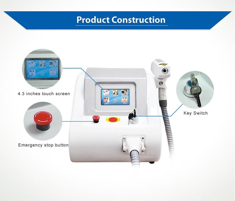 Professional Q-Switched ND YAG 1064nm Laser Tattoo Removal Machine for Salon/Home Use