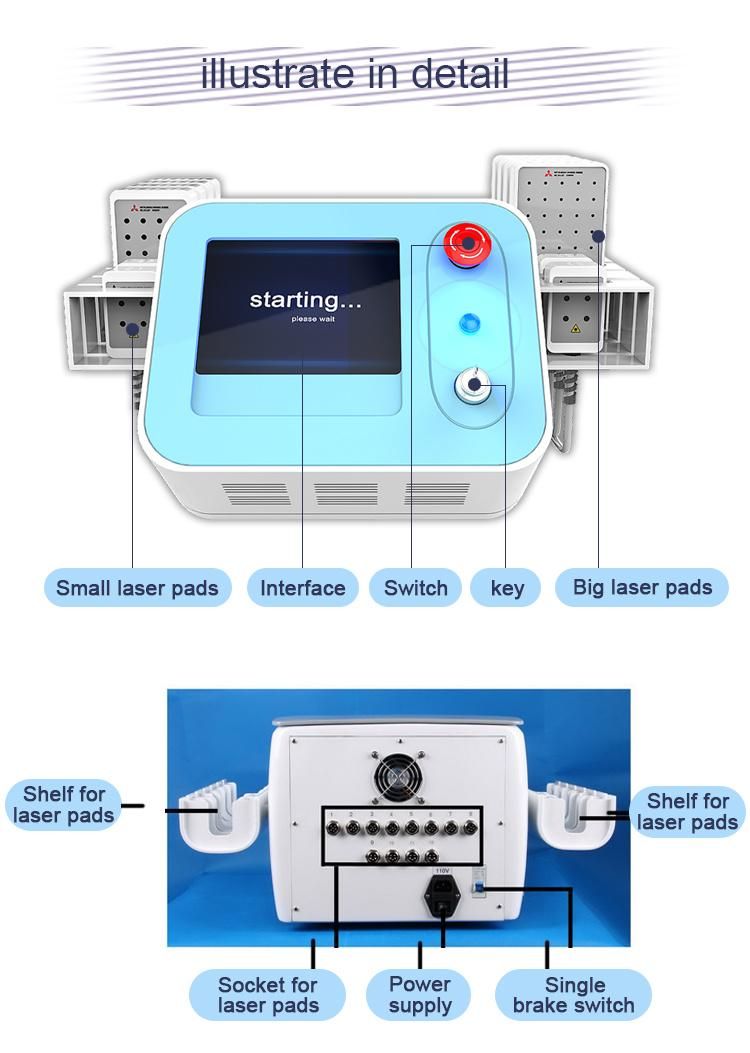 Mitsubishi Lipo Laser for Cellulite Reduction Laser Beauty Machine