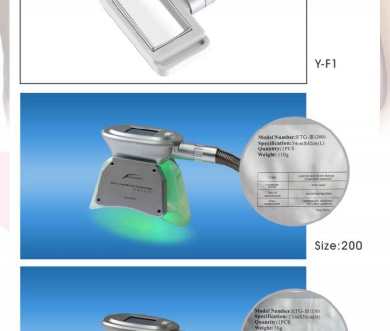 Cryolipolysis Liposuction Fat Reduction with Light Therapy Beauty Equipment