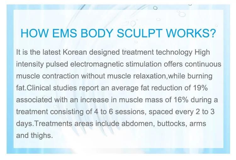 Body Slimming Fat Reduction Weight Loss EMS Electro Magnetic Sculpt Muscle Building Non Invasive Body Sculpting Beauty Equipment