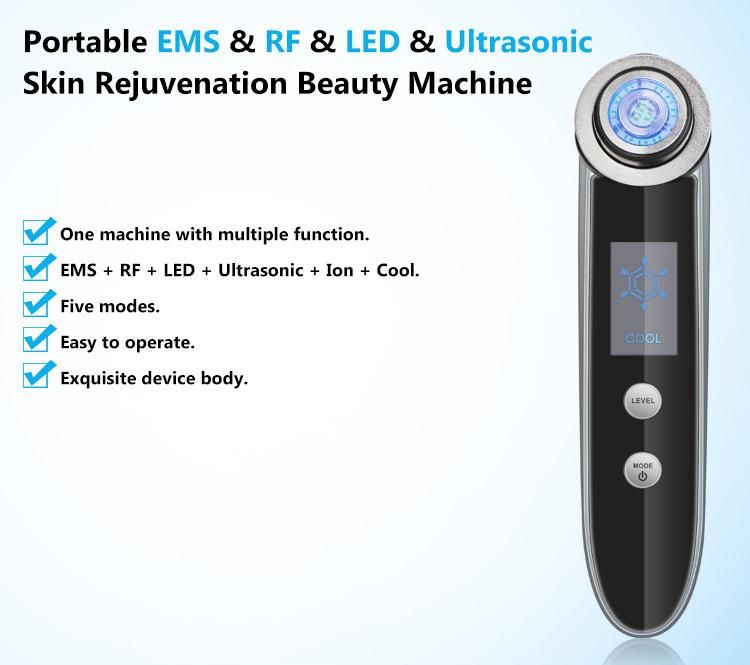 Portable Fractional RF Ultrasonic Beauty Machine with EMS