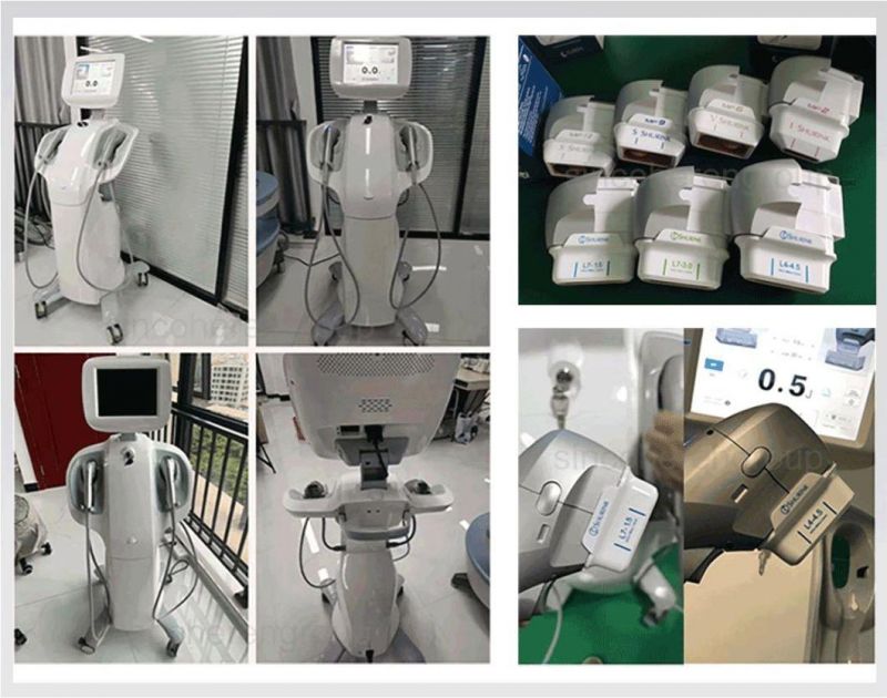 Onsite Training in USA 2 in 1 Face Lifting 7D 3D 4D 5D Hifu Ultramage Portable Skin Tightning Vmax Radar Caving Beauty Machine 7 Pieces Cartridges Hifu Machine