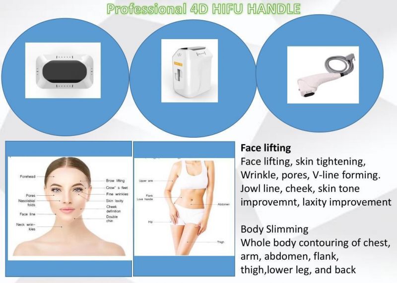 2021 New 3D 4D Hifu Vmax 7D Vaginal Tighten Facial Ice Mini Cartridge Facelift Weight Loss Slimming Machine for Sale