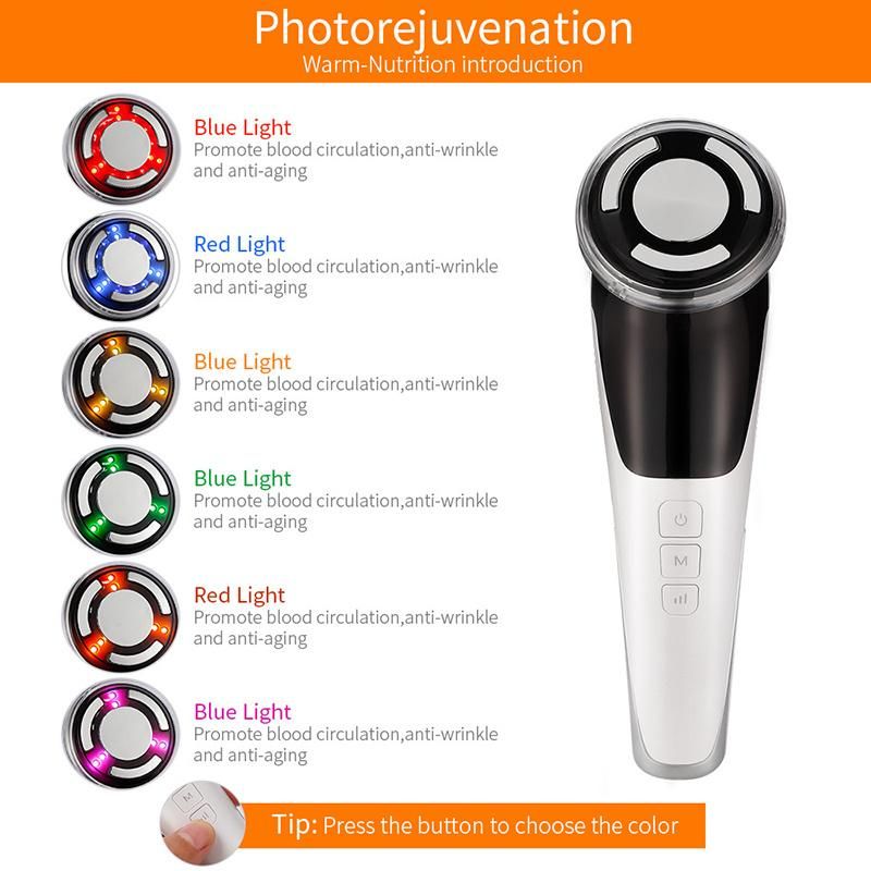 EMS Hot and Cold Photon Introducer EMS Galvanic Anti-Wrinkle Lift Facial Skin Beauty Machine