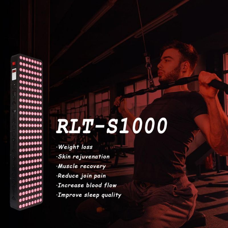 Rlttime 1000W Skintific Infrared Red LED Body Light Therapy 660nm 850nm Device Anti-Wrinkle Wall Mount