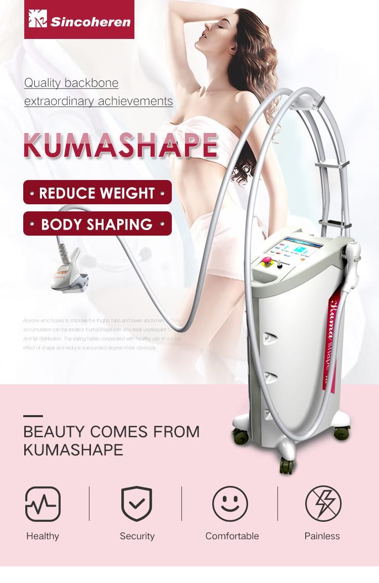 Beijing Sincoheren Kuma Shape Cavitation + RF+Vacuum Roller+Bio +Laser Slimming Machine