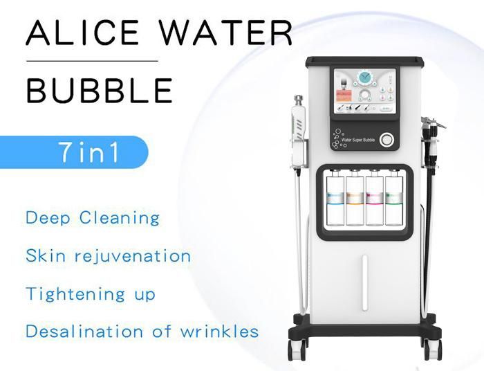 7 in 1 Glow Skin Alice Bubble Facial Hydra Dermabrasion Water Peel Beauty Skin Machine Super Bubble Machine with Great Effection7 in 1 Glow Skin Alice Bubble F