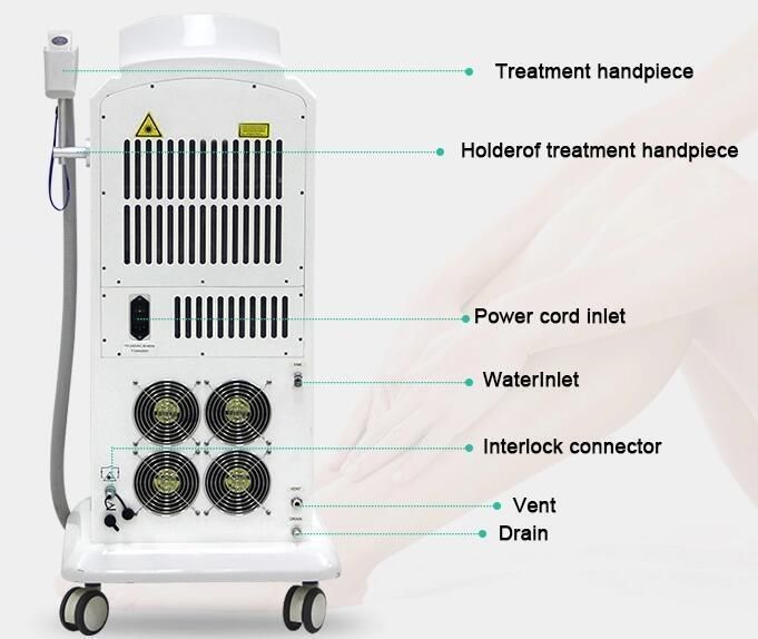 Medical CE Approved Diode Laser Machine 1200W 1064nm 755nm 808nm Diode Laser Hair Removal Machine