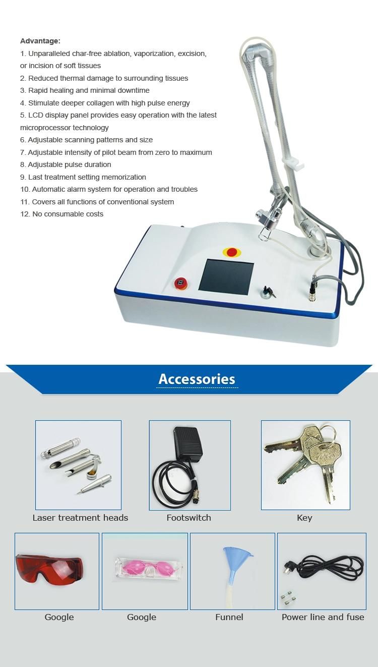 Portable Scar Removal Fractional CO2 Laser Equipment 40W