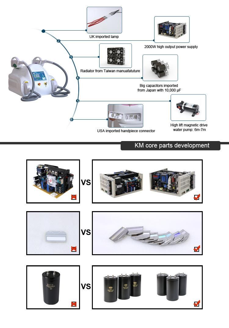 Km Painless IPL Freckle Removal Laser Machine