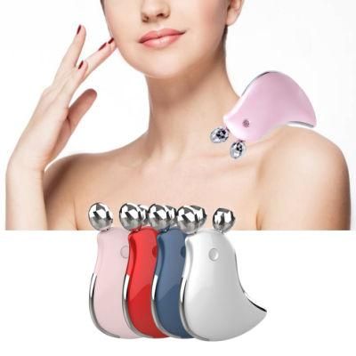 3D Microcurrent Facial Roller Massager V Shape Face Massager Body Slim Firm Body Tightening