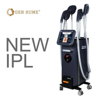 2022 Genhume New Machine Four Handles Skin Multifunction Opt Rpl Hair Removal Beauty Equipment Laser