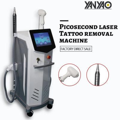 2in1 Hair Removal 808nm Diode Laser Picosecond Tattoo Removal Q Switched ND YAG Laser 755 808 1064nm Hair Remova