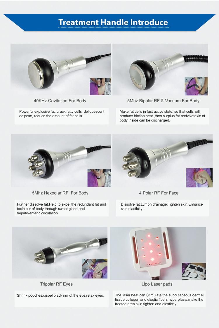 Good Price Portable Ultrasound Vacuum Cavitation RF with Radio Frequency