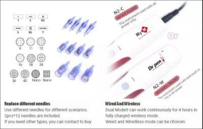 Microneedles Dermapen Wireless Derma Pen Dr Pen A6
