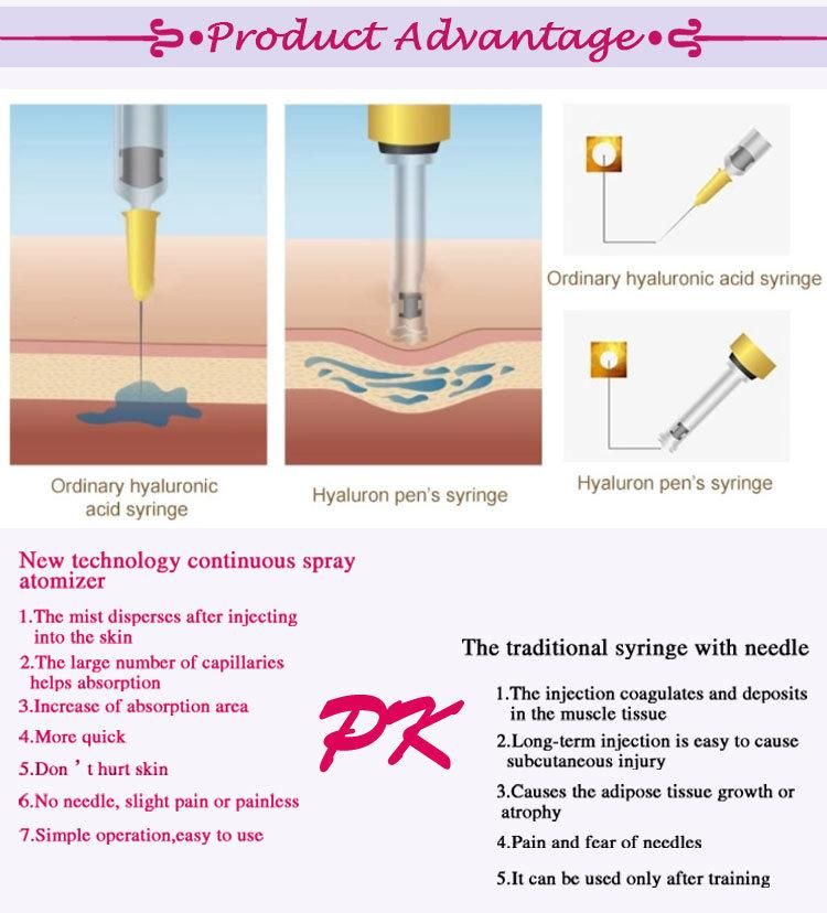 Meso Gun Hyaluronic Injection Equipment Hyaluronic Acid Injector Hyaluron Pen