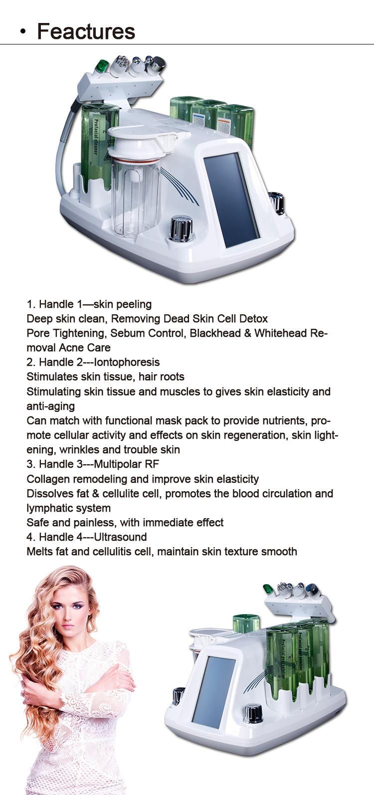 Portable 4 in 1 Hydra Beauty Microdermabrasion Oxygen Facial Machine Price