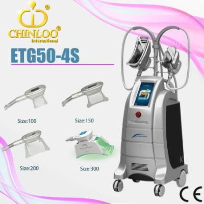 Etg50-4s 4 Handpieces Cryolipolysis Fat Freezing Beauty Machine for Weight Loss