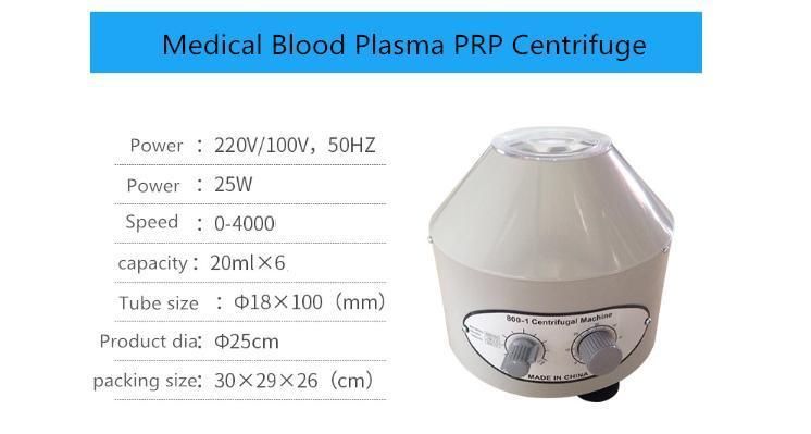 800d Low Speed Laboratory Centrifuge for Fat Purification